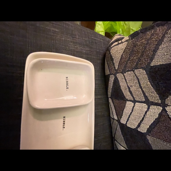 Rae Dunn snack tray and bowl - Picture 7 of 8